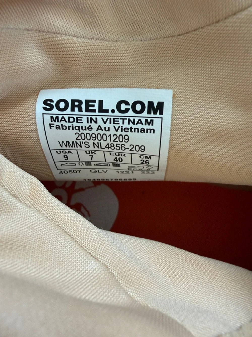 Sorel ONA 503 Women's Mid Sneaker in tan - Picture 7 of 8